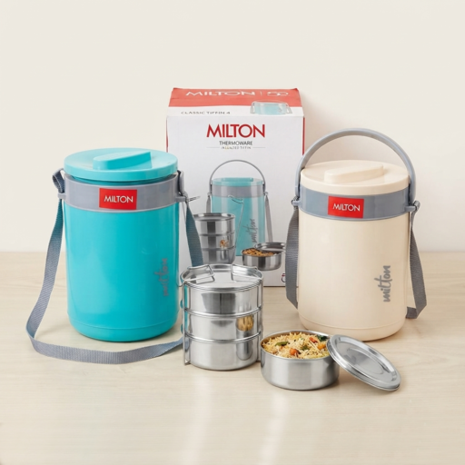Milton Classic Tiffn 4 Stainless Steel Lunch Box